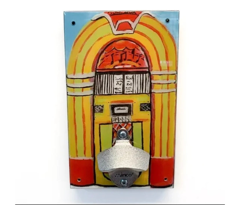Wall Mounted Bottle Opener - Jukebox