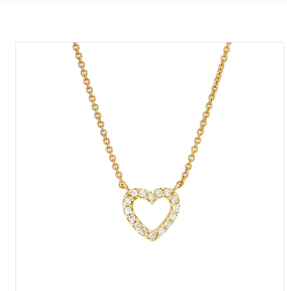 Small Open Heart Necklace