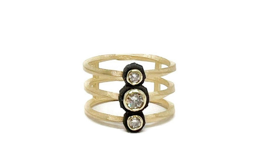 Sarah Graham Triple Band Diamond Ring