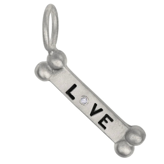 Heather Moore Love Dog Bone Charm