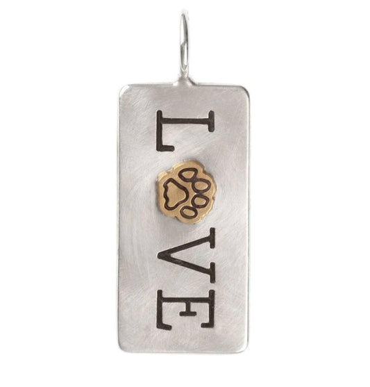 Heather Moore Love Paw Print Charm