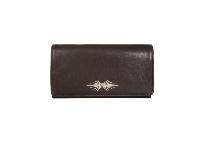 Barb Milled Leather Wallet