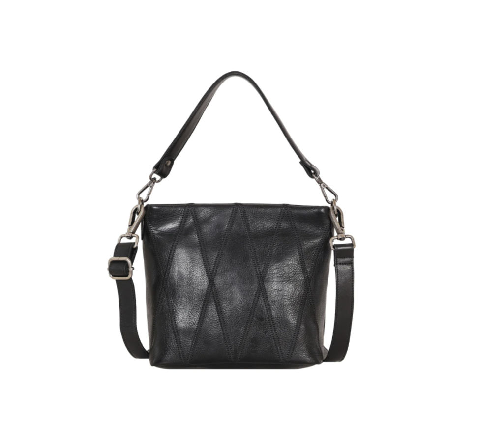 Ivy Diamond Leather Crossbody Bag