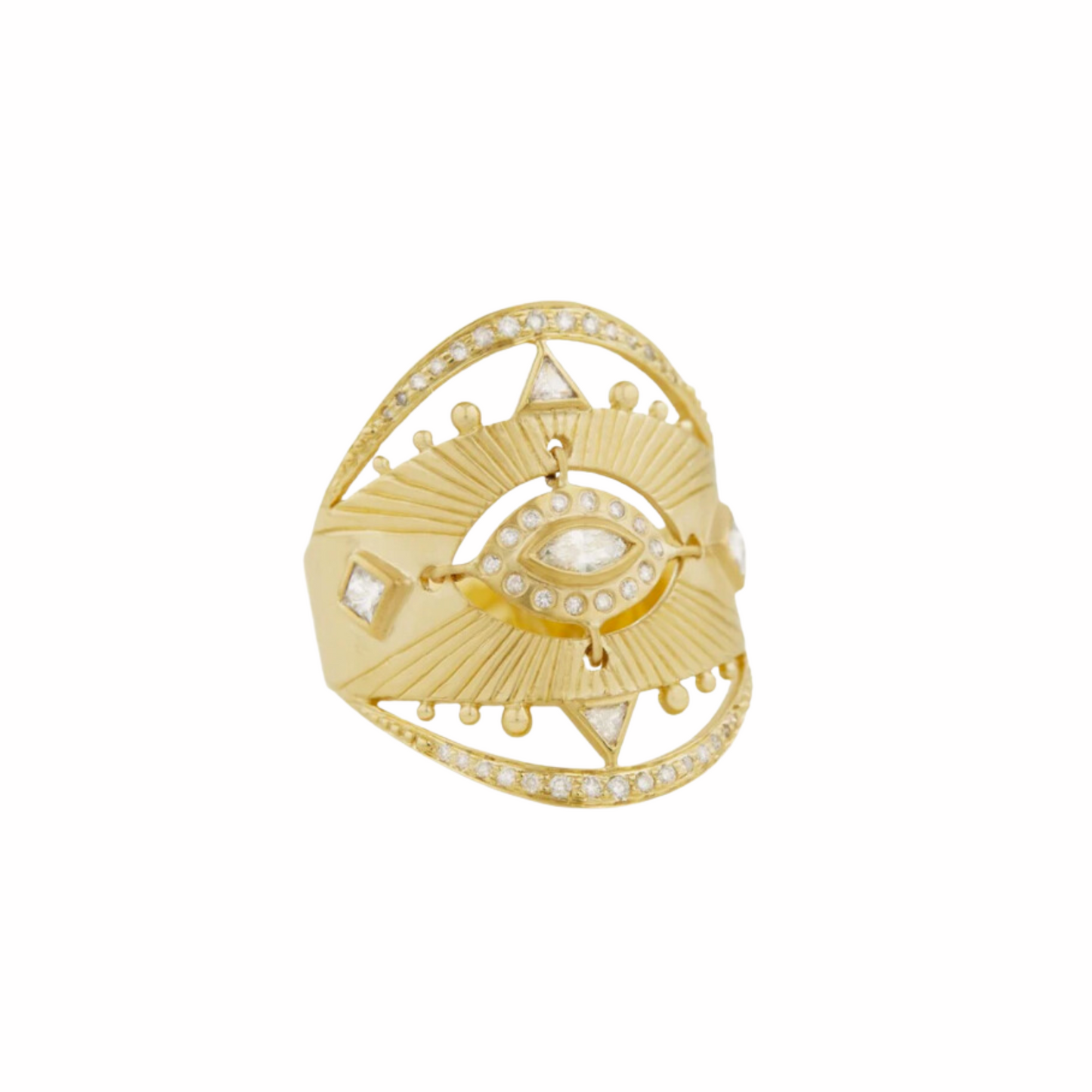 Diamond Marquise Eye Ring