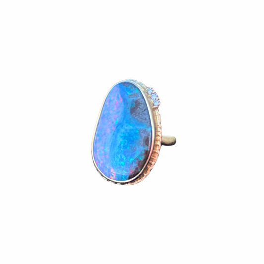 Jamie Joseph Asymmetrical Boulder Opal Ring