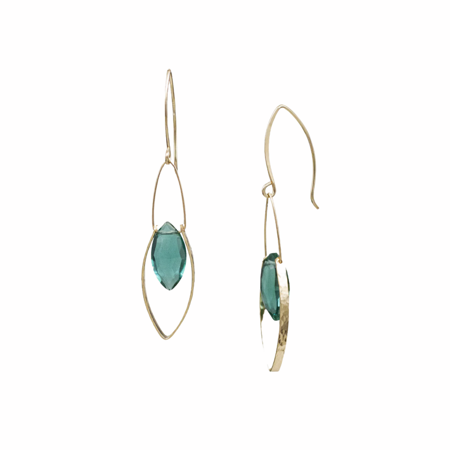 Mona Earring - Green Quartz