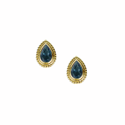 Ellis Stud - London Blue Topaz