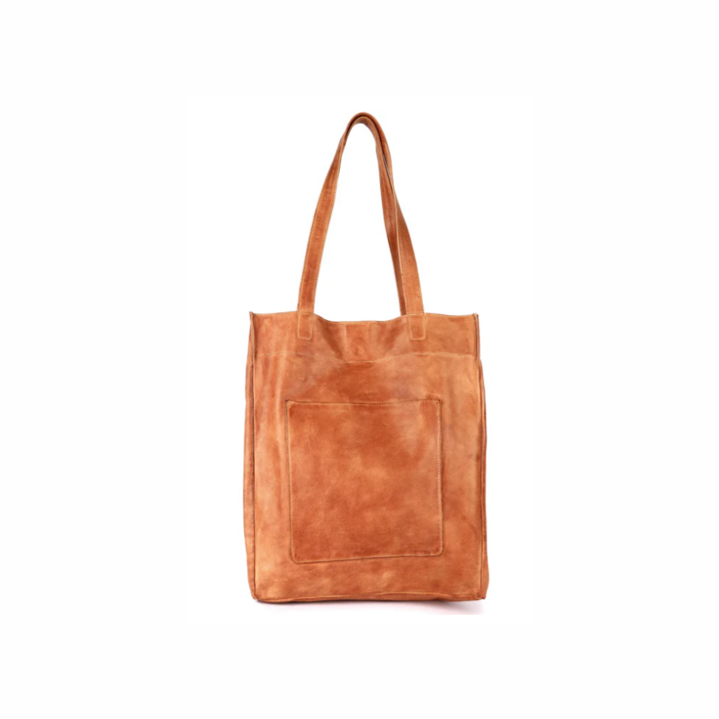 Leather Tote Bag (Tan)