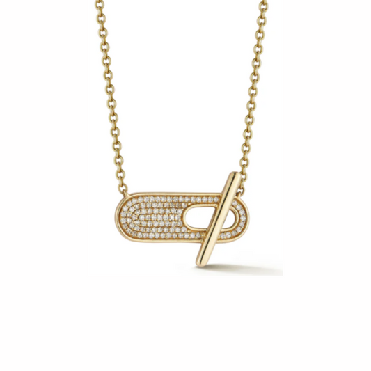 Sylvie Rose Pavé Toggle Necklace