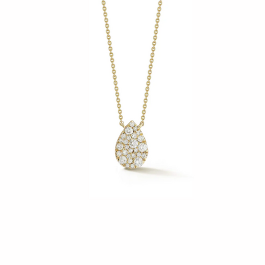 Samantha Lynn Large Diamond Teardrop Necklace