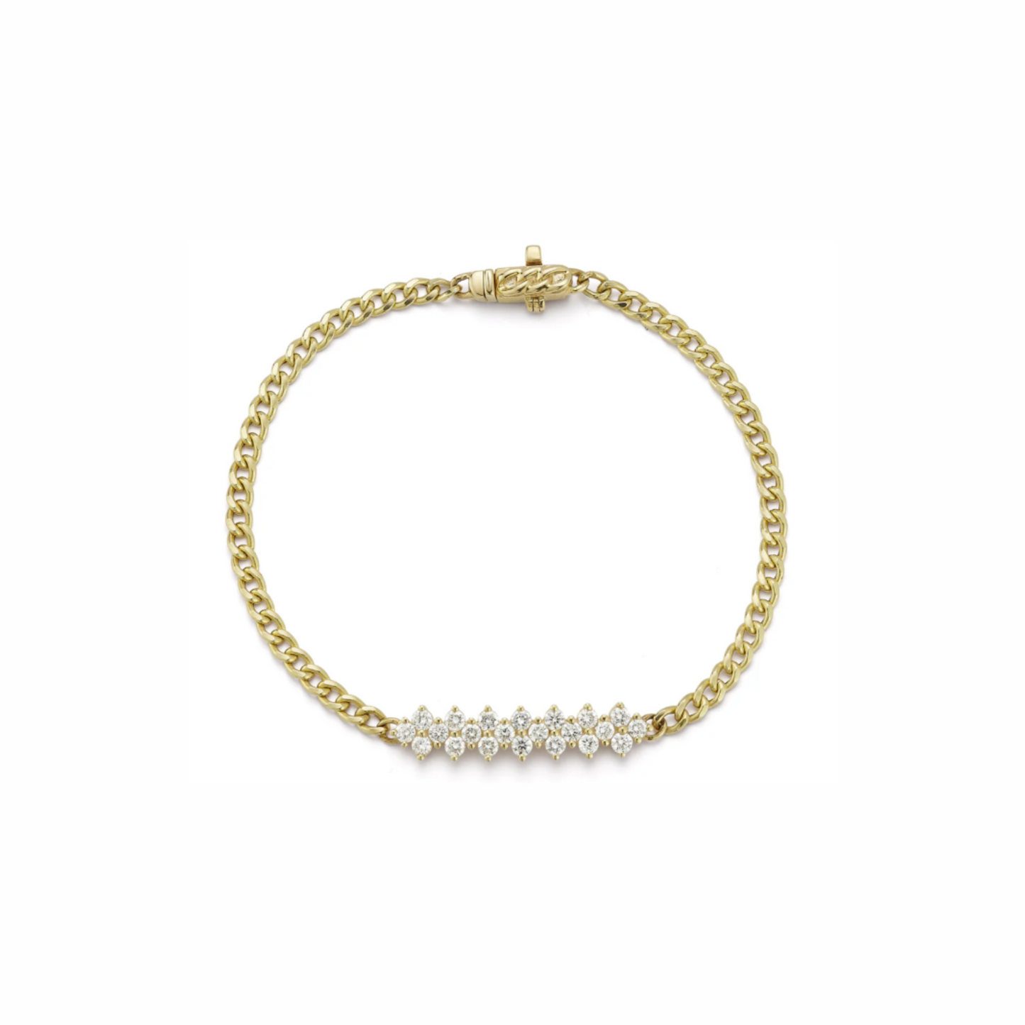 Vivian Lily Cuban Chain Bar Bracelet