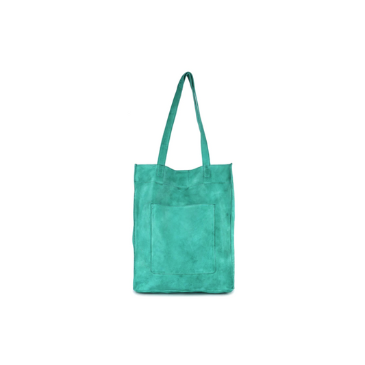 Latico Leather Tote Bag (Turquoise)