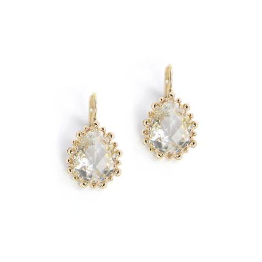 Anzie Dew Drop Earrings - White Topaz