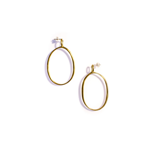 Double Ellipse Drop Studs