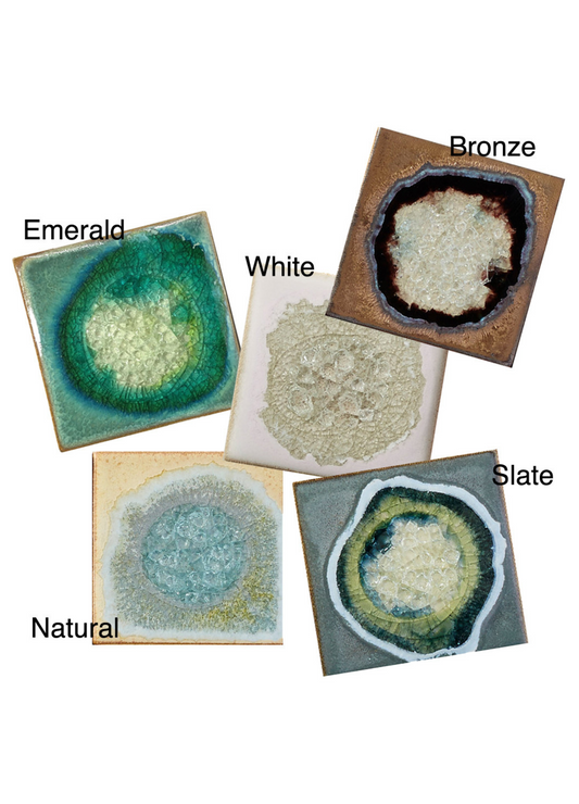 Ceramic & Glass Geode Coasters