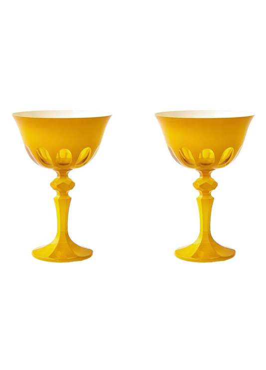 Colorful Glassware Coupe