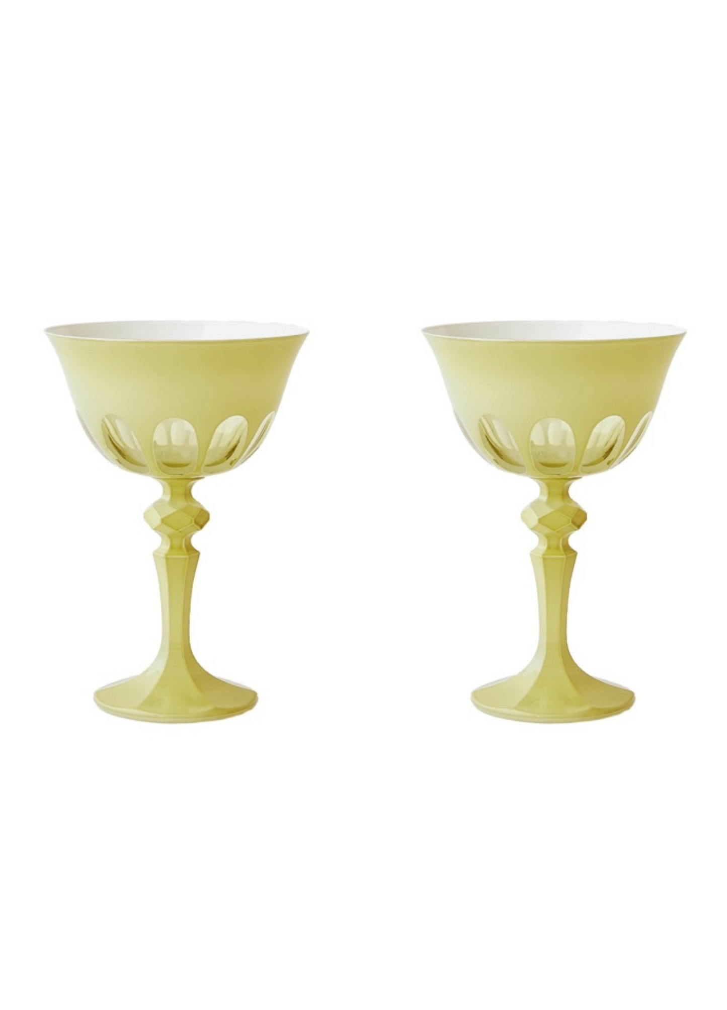 Colorful Glassware Coupe