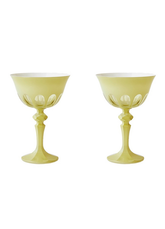 Colorful Glassware Coupe