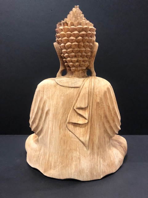 Teak Sitting Buddha