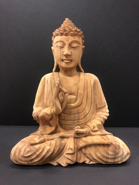 Teak Sitting Buddha