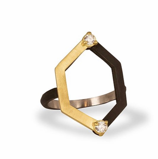 Sarah Graham Hex Harlequin Ring