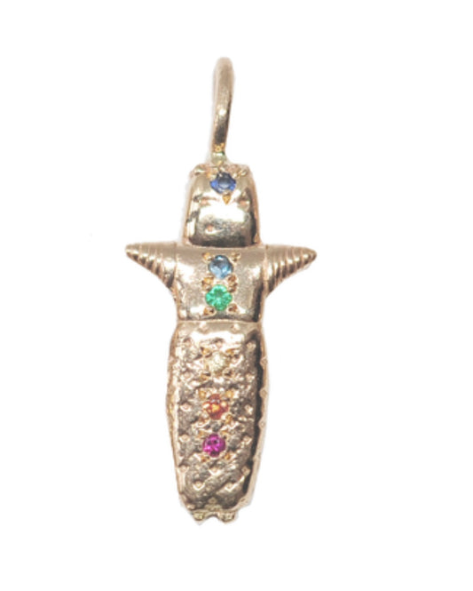 Worry Doll Pendent with Stones