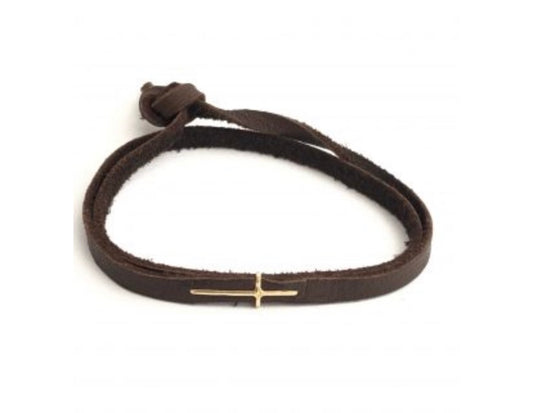 Gold Cross Wrap Bracelet