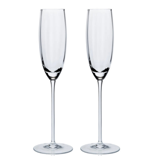 Modern Flutes Set of 2 Clear