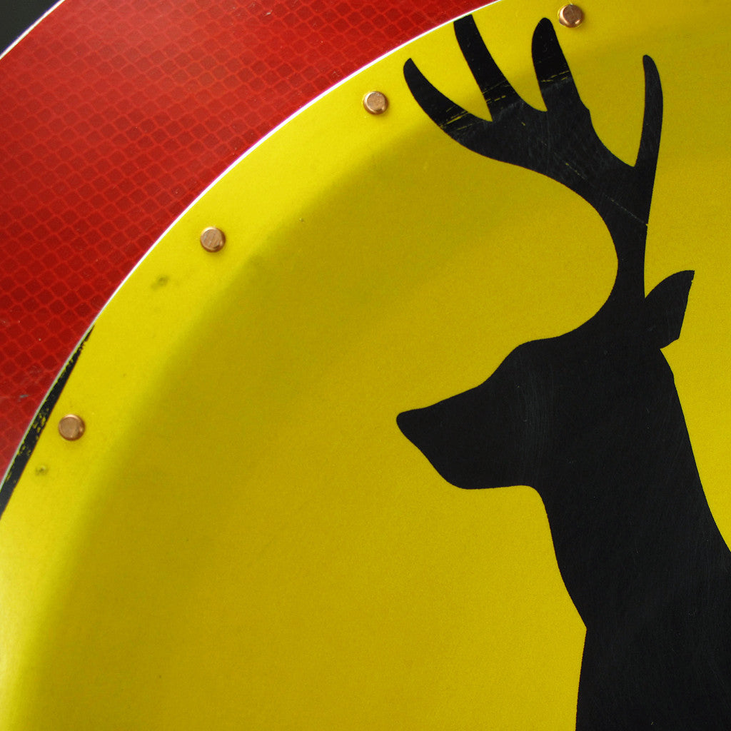 boris bally sale, boris bally art, boris bally deer crossing, deer crossing sign, street signs, street sign art, recycled art, upcycled art, traffic signs, traffic sign art, , sedoni gallery boris bally