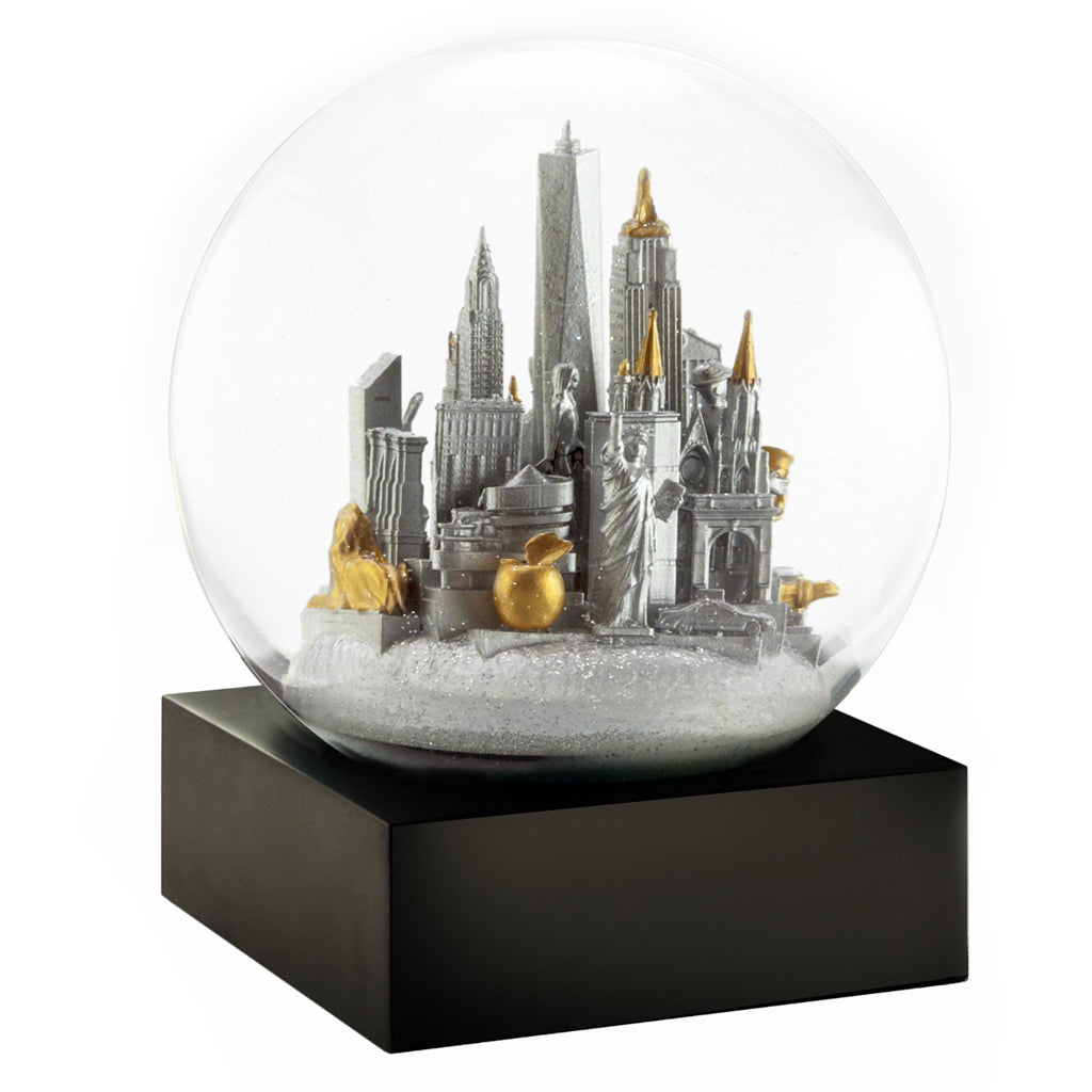 Silver NYC Snow Globe