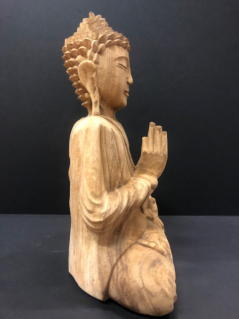 Teak Sitting Buddha