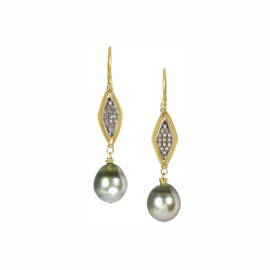 Dana Kellin - Tahitian Pearl Earrings