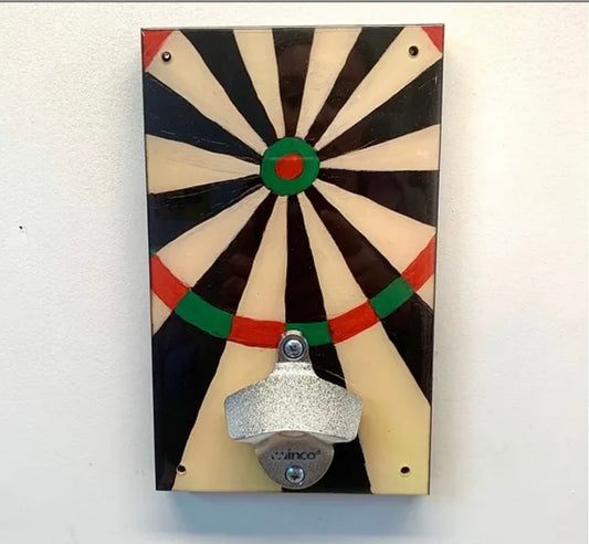 Wall Mounted Bottle Opener - Dart Board