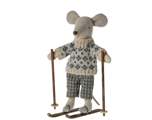 Winter Mouse with Ski Set (Dadda Mouse)