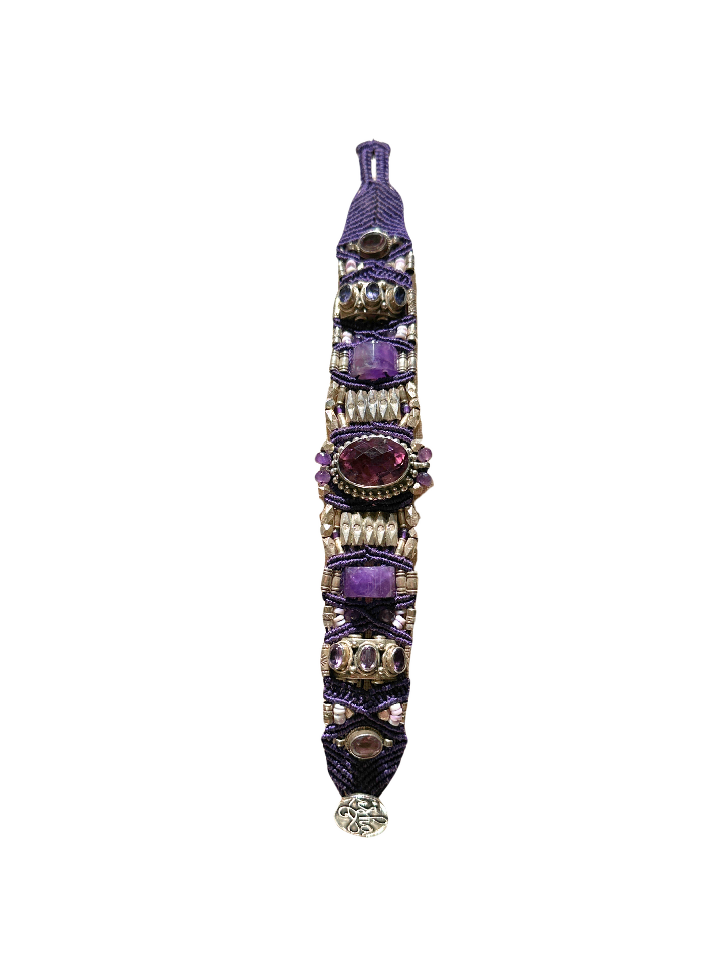 Isha Elafi - Nomadic Knotwork Amethyst Bracelet