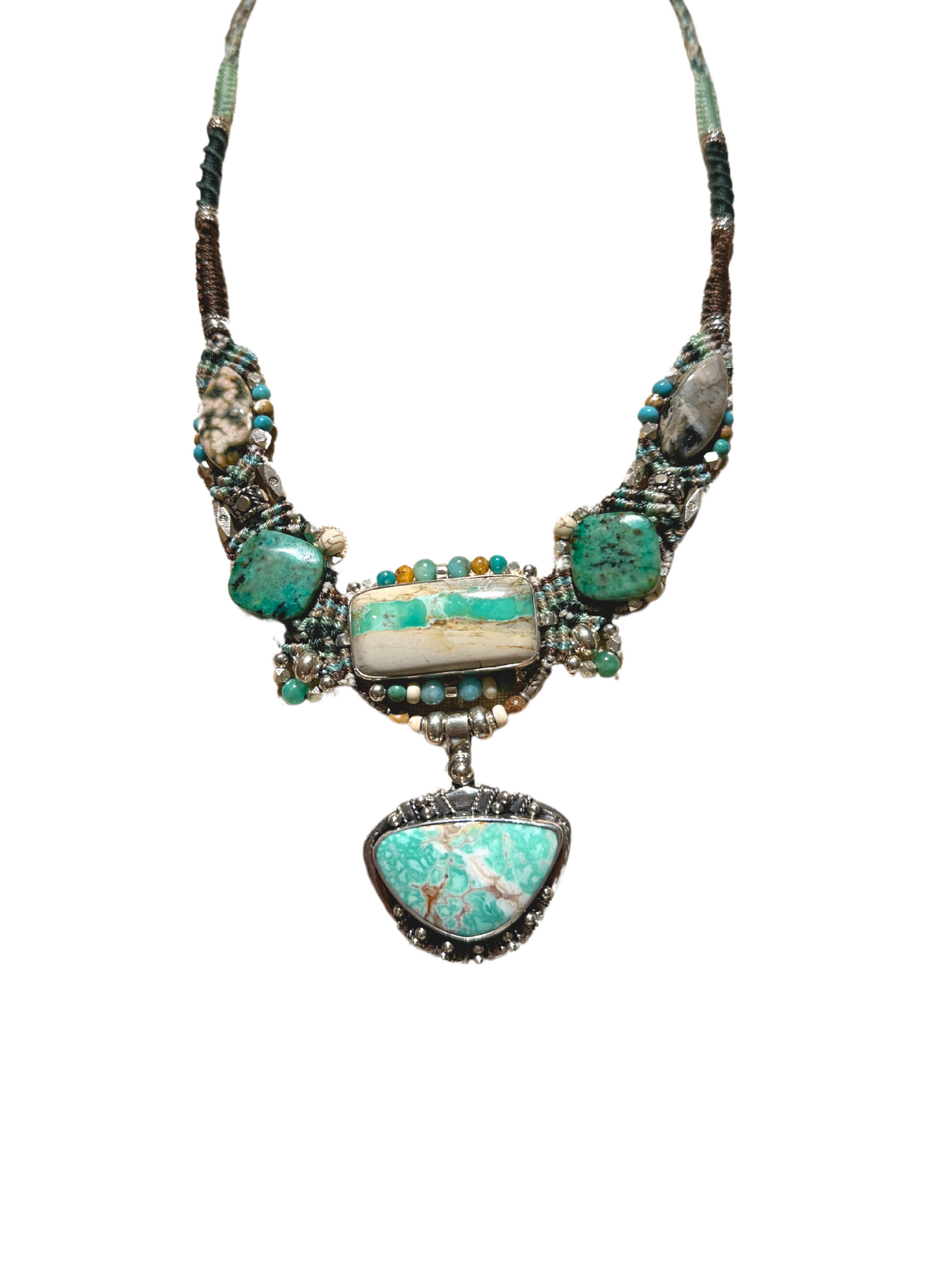 Isha Elafi - Nomadic Knotwork Opal Necklace