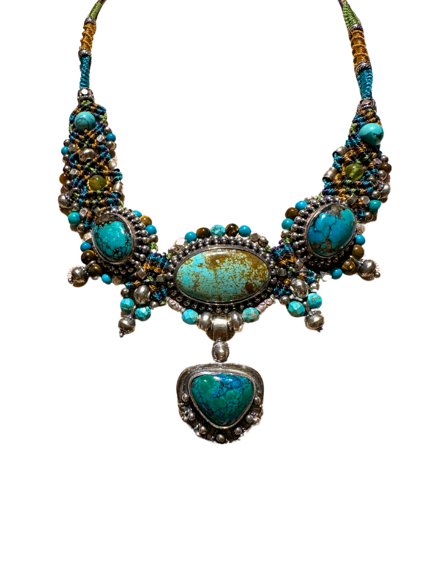 Isha Elafi - Nomadic Knotwork Turquoise Necklace