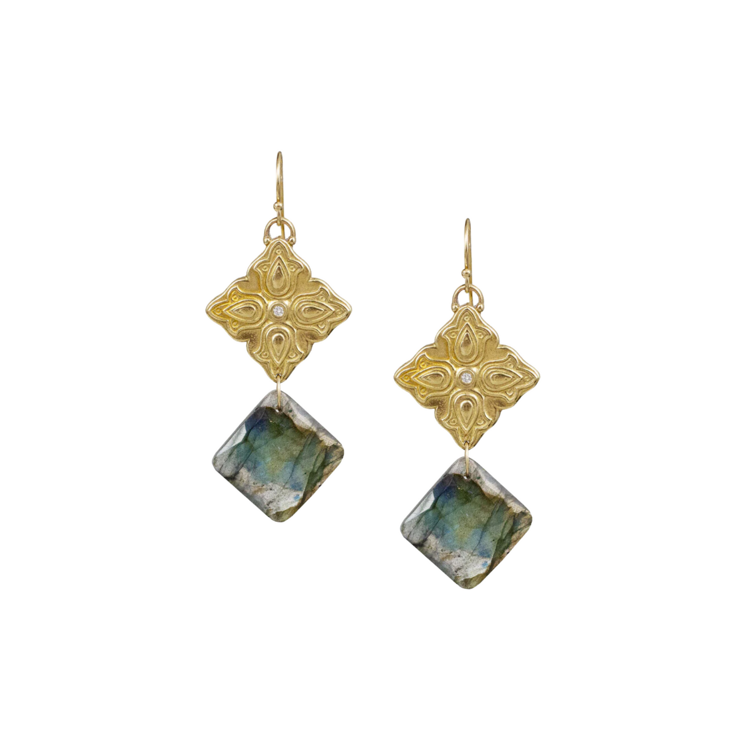 Magnolia Earring- Labradorite