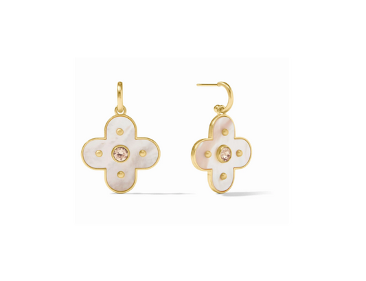 Collette Statement Hoop and Charm Earring