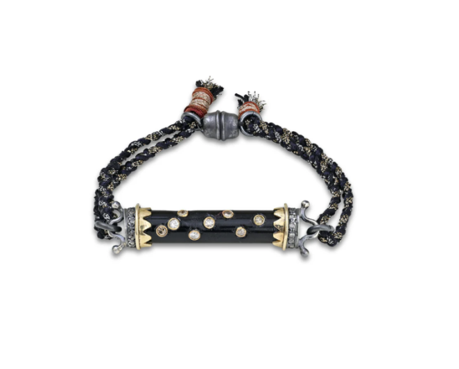 Black Onyx Tube Bracelet