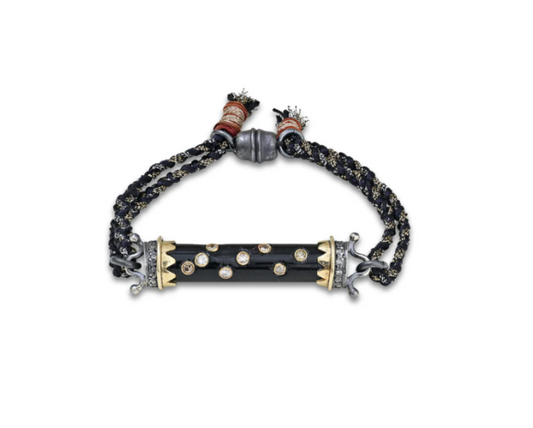 Black Onyx Tube Bracelet
