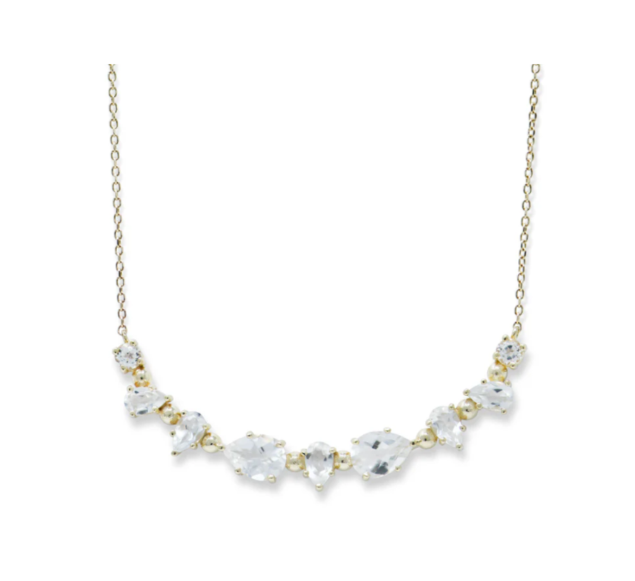 Melia Gem Bar Necklace