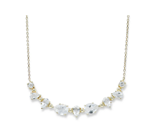 Melia Gem Bar Necklace
