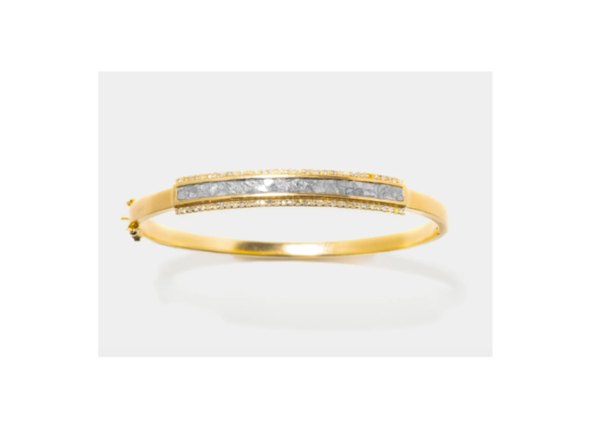 Hapur Pave Diamond Gold Vermeil Bangle Bracelet
