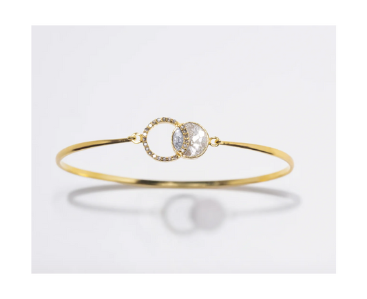 Tiid Gold Vermeil Bangle Bracelet