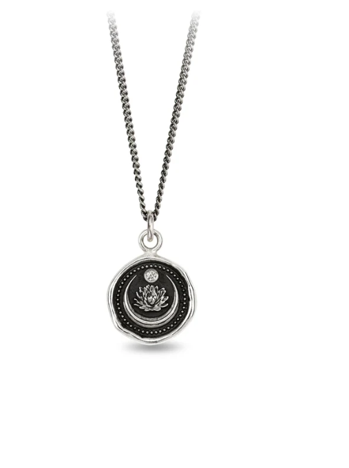 Lotus Flower Diamond Set Talisman