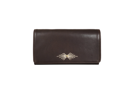 Barb Milled Leather Wallet