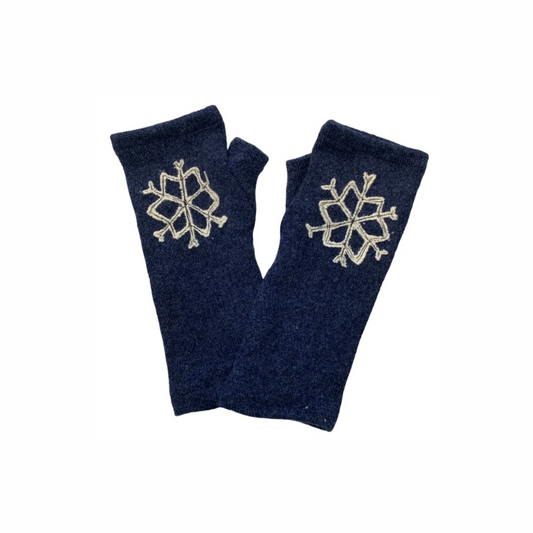 Snowflake Fingerless Gloves