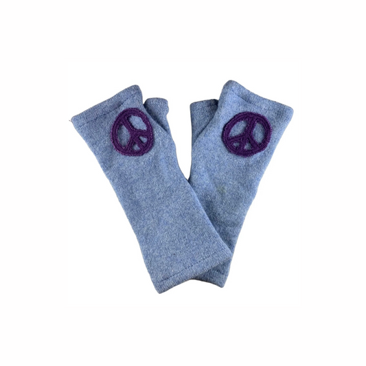 Peace Sign Fingerless Gloves