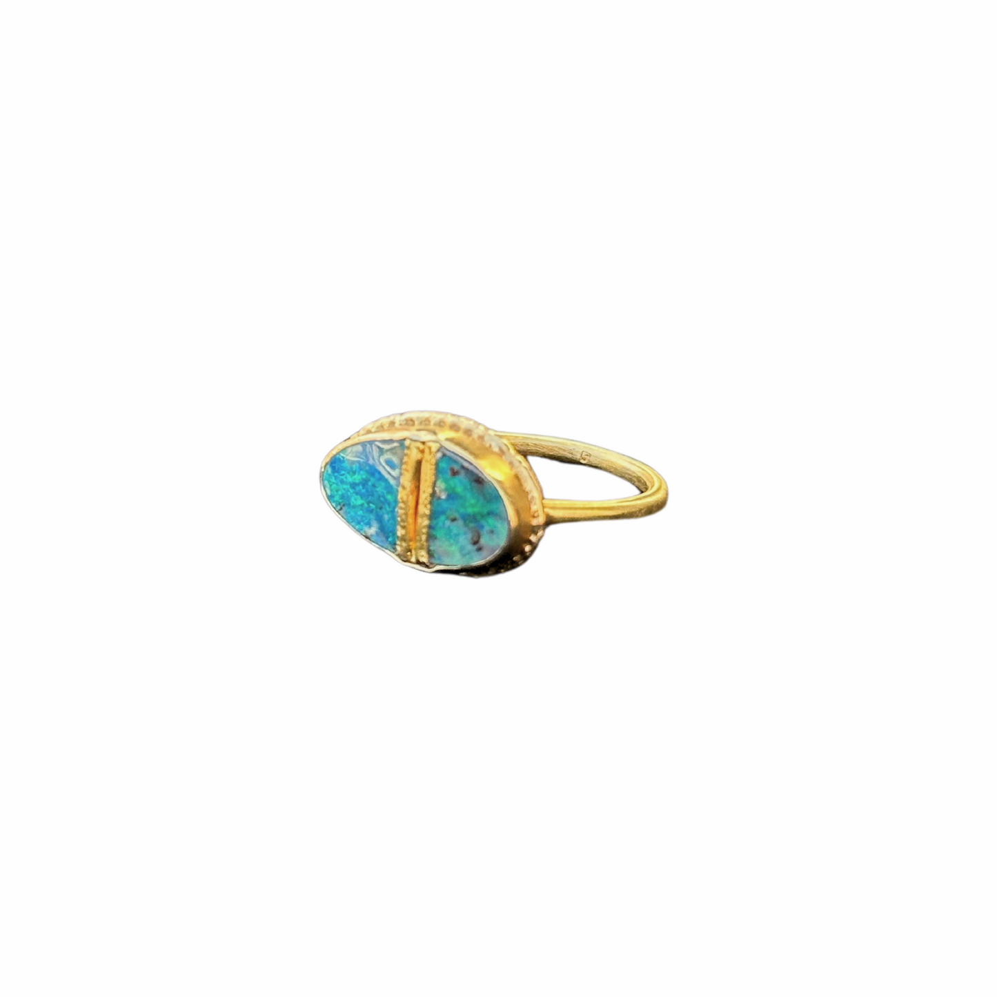 Jamie Joseph Boulder Opal Ring